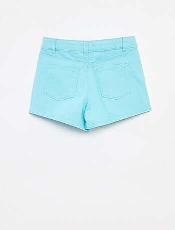 Pantalón corto de sarga con cintura ajustable