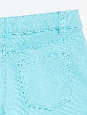 Pantalón corto de sarga con cintura ajustable