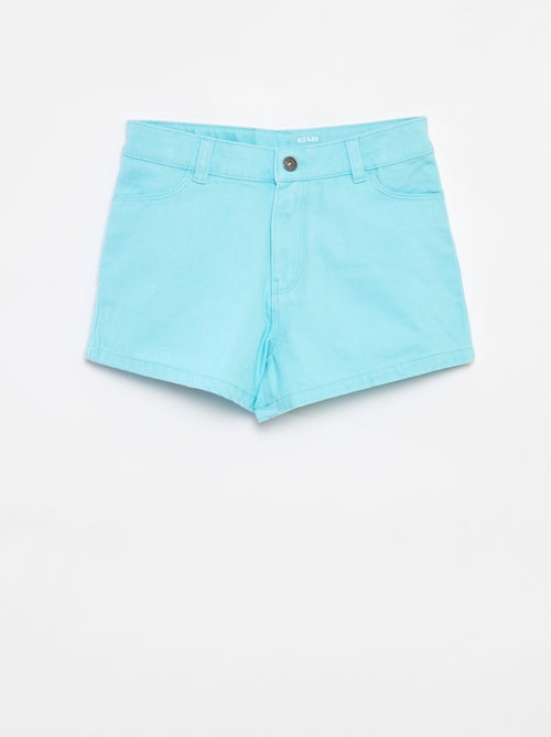 Pantalón corto de sarga con cintura ajustable - Kiabi