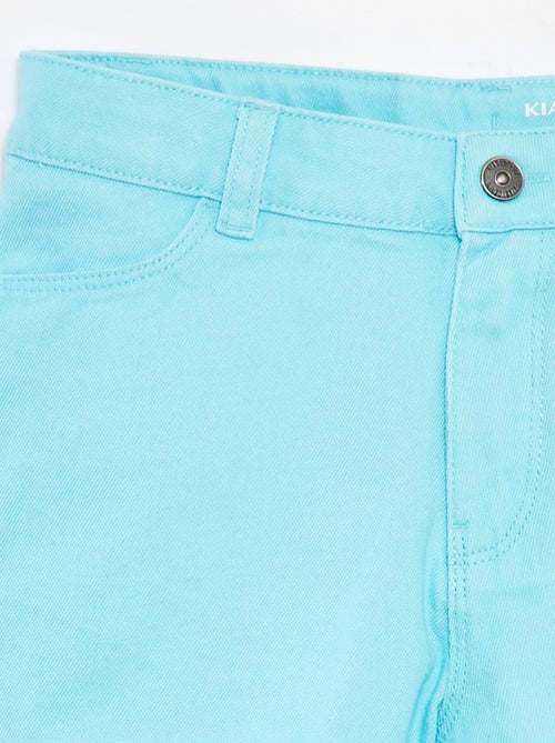 Pantalón corto de sarga con cintura ajustable - Kiabi