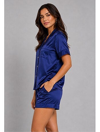 Pantalón corto de satén fluido Kebello