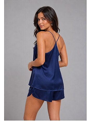 Pantalón corto de satén fluido Kebello