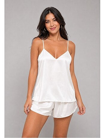 Pantalón corto de satén fluido Kebello