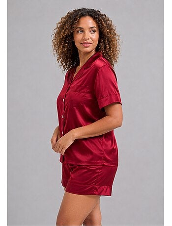 Pantalón corto de satén fluido Kebello