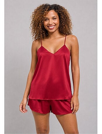 Pantalón corto de satén fluido Kebello
