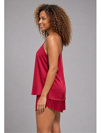 Pantalón corto de satén fluido Kebello