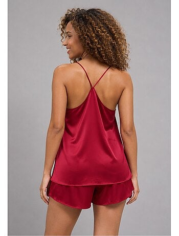 Pantalón corto de satén fluido Kebello
