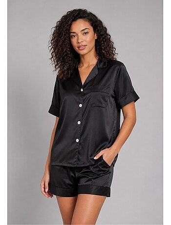 Pantalón corto de satén fluido Kebello
