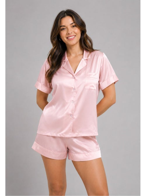 Pantalón corto de satén fluido Kebello - Kiabi Pantalón corto de satén fluido Kebello - Kiabi