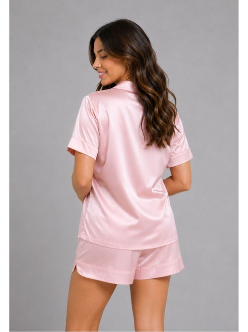 Pantalón corto de satén fluido Kebello - Kiabi Pantalón corto de satén fluido Kebello - Kiabi