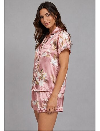 Pantalón corto de satén fluido Kebello