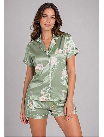 Pantalón corto de satén fluido Kebello