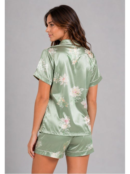 Pantalón corto de satén fluido Kebello - Kiabi Pantalón corto de satén fluido Kebello - Kiabi