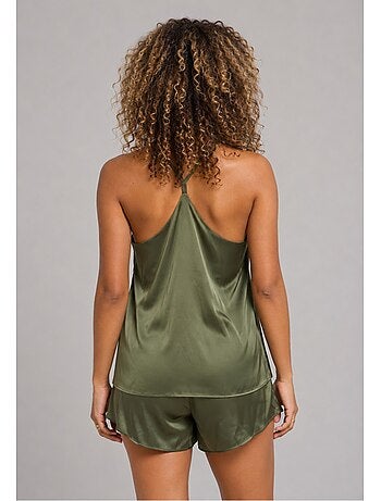 Pantalón corto de satén fluido Kebello