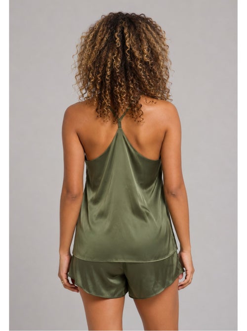 Pantalón corto de satén fluido Kebello - Kiabi Pantalón corto de satén fluido Kebello - Kiabi