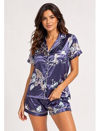 Pantalón corto de satén fluido Kebello