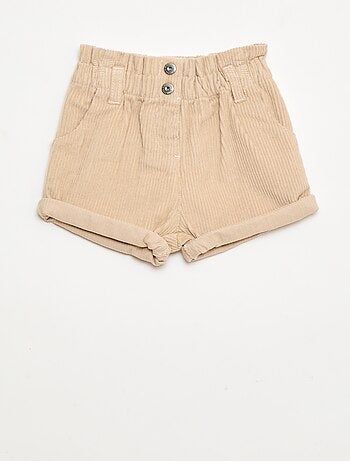Pantalón corto de terciopelo