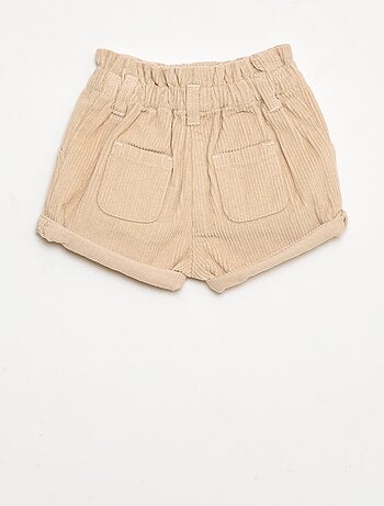 Pantalón corto de terciopelo