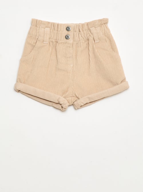 Pantalón corto de terciopelo - Kiabi