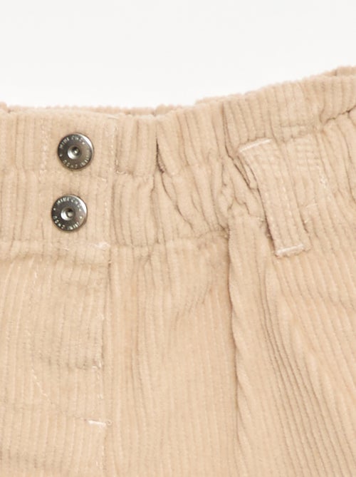 Pantalón corto de terciopelo - Kiabi