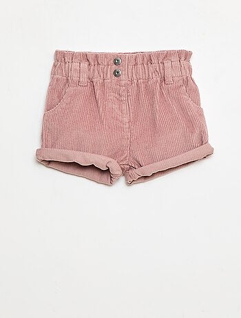 Pantalón corto de terciopelo