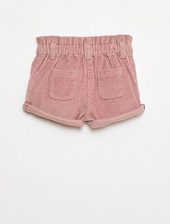 Pantalón corto de terciopelo