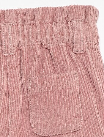 Pantalón corto de terciopelo
