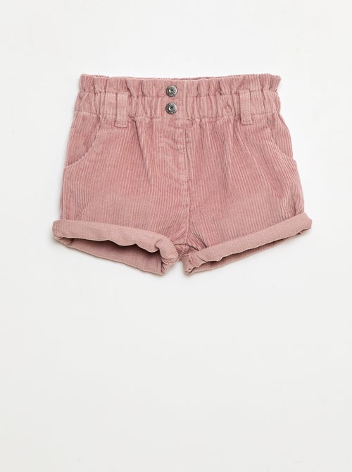 Pantalón corto de terciopelo - Kiabi