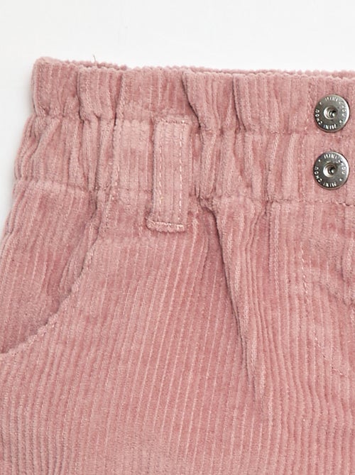 Pantalón corto de terciopelo - Kiabi