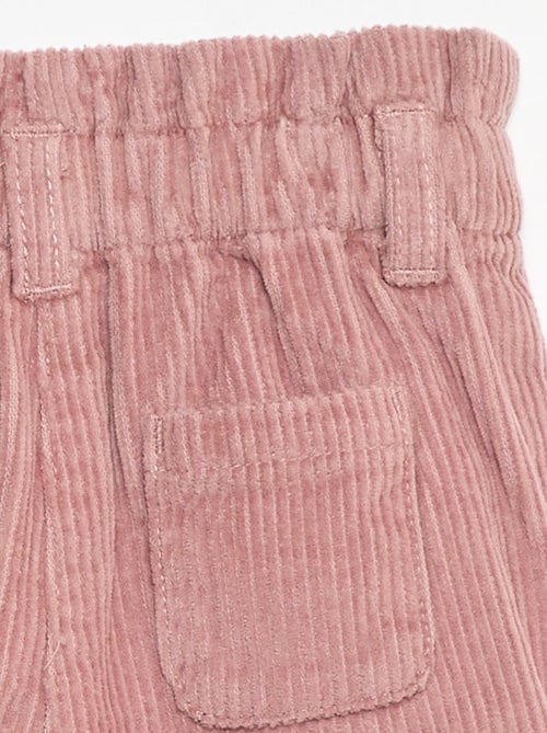 Pantalón corto de terciopelo - Kiabi