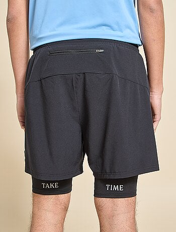 Pantalón corto deportivo 2 en 1 - (ekstract)