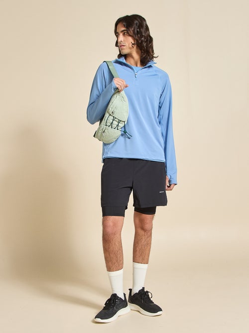 Pantalón corto deportivo 2 en 1 - (ekstract) - Kiabi