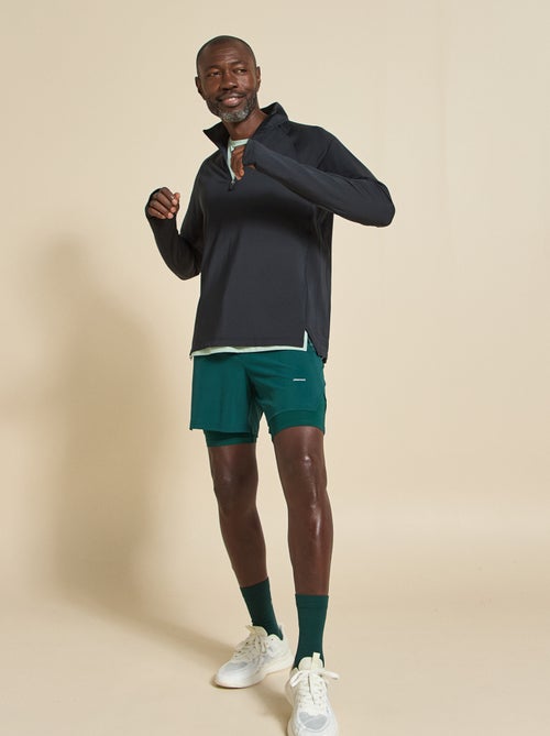 Pantalón corto deportivo 2 en 1 - (ekstract) - Kiabi