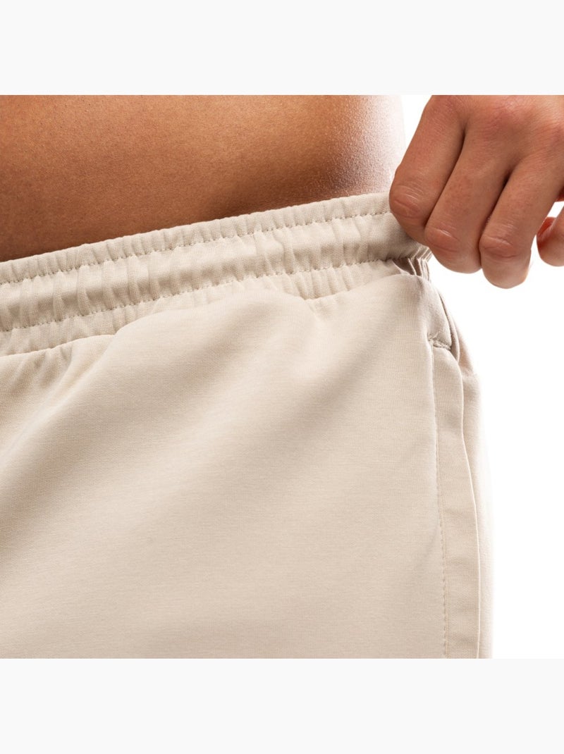 Pantalón corto deportivo algodón hombre fitness hombre titan sand Beige - Kiabi