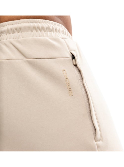 Pantalón corto deportivo algodón hombre fitness hombre titan sand - Kiabi