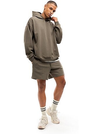 Pantalón corto deportivo algodón hombre fitness hombre titan