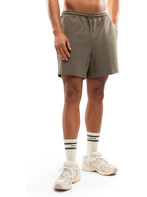 Pantalón corto deportivo algodón hombre fitness hombre titan - Kiabi