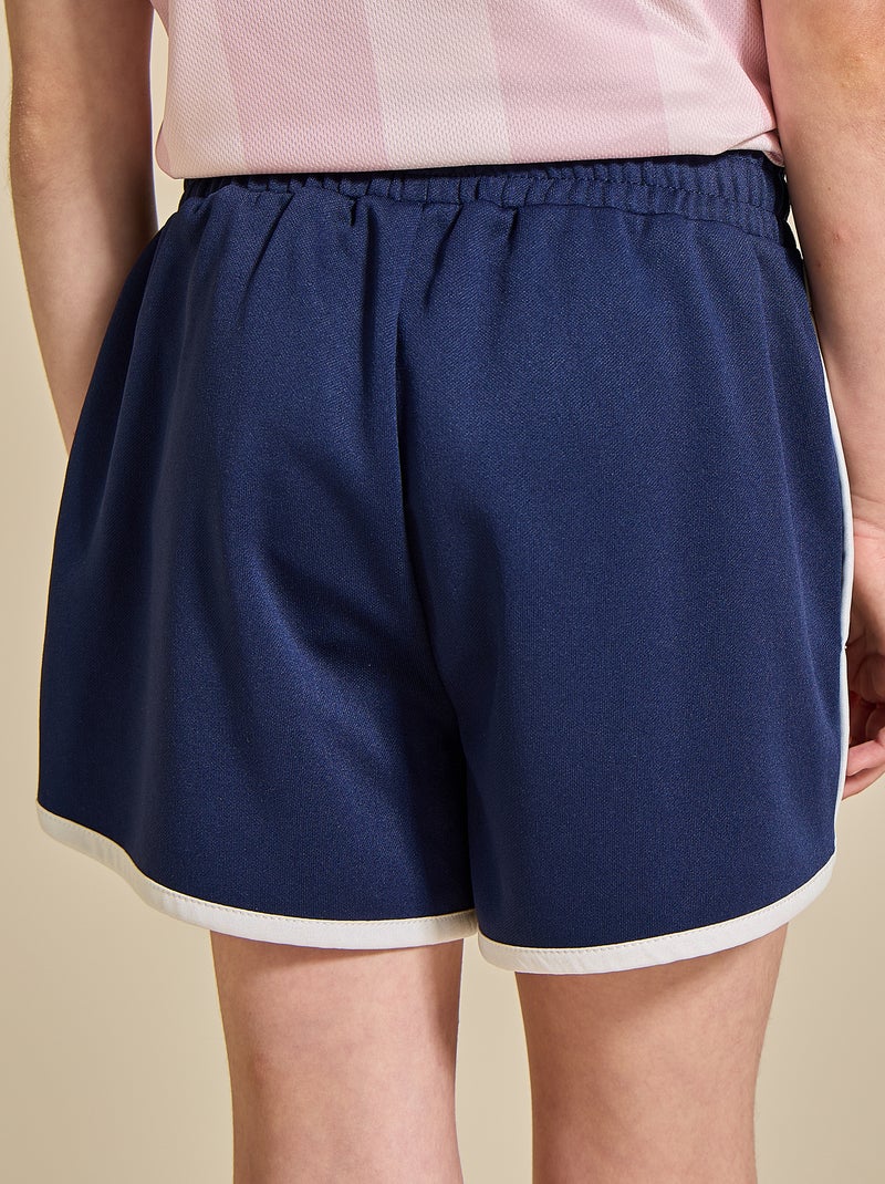 Pantalón corto deportivo con bandas contrastadas - (ekstract) Azul - Kiabi