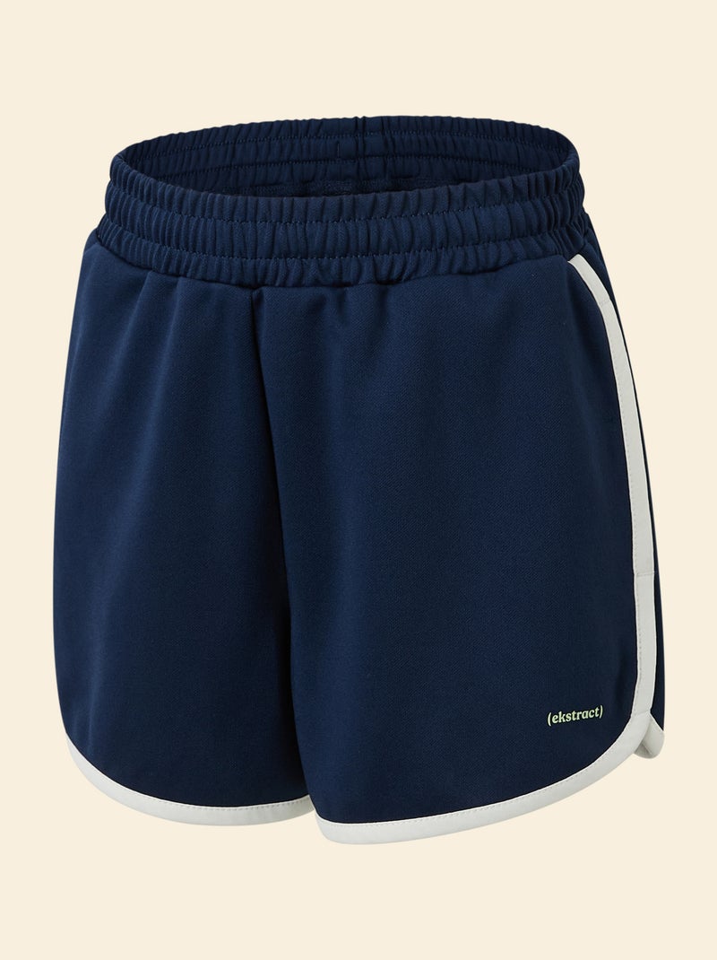 Pantalón corto deportivo con bandas contrastadas - (ekstract) Azul - Kiabi
