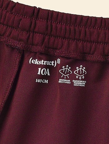 Ekstract - Pantalón corto deportivo con bandas contrastadas