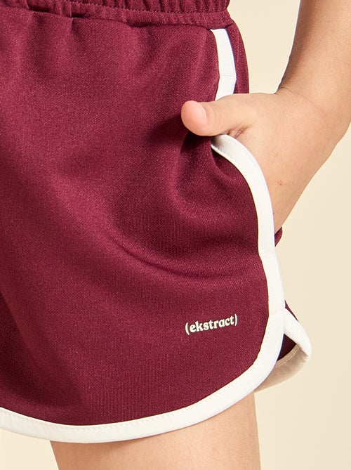 Pantalón corto deportivo con bandas contrastadas - (ekstract) - Kiabi