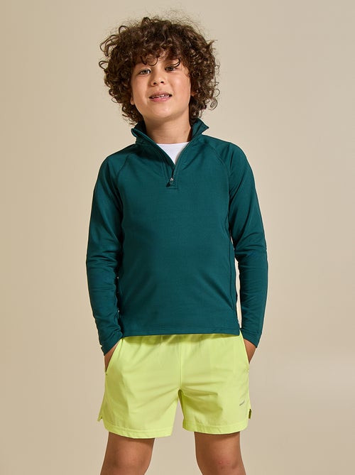 Pantalón corto deportivo con bolsillo con cremallera en la espalda - (ekstract) - Kiabi Pantalón corto deportivo con bolsillo con cremallera en la espalda - (ekstract) - Kiabi