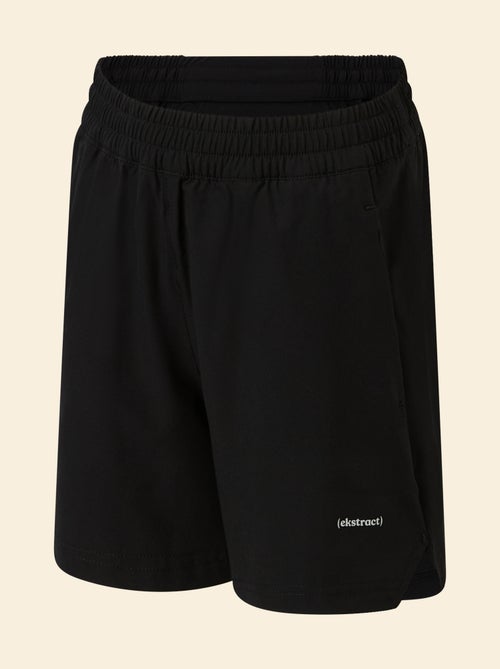 Pantalón corto deportivo con bolsillo con cremallera en la espalda - (ekstract) - Kiabi Pantalón corto deportivo con bolsillo con cremallera en la espalda - (ekstract) - Kiabi