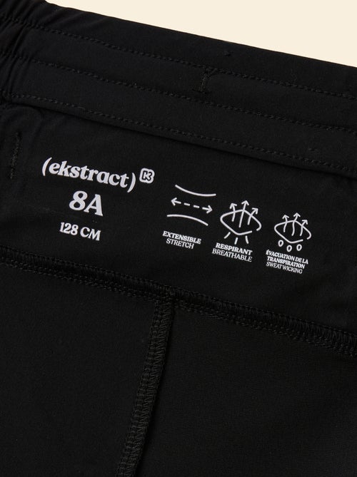 Pantalón corto deportivo con bolsillo con cremallera en la espalda - (ekstract) - Kiabi Pantalón corto deportivo con bolsillo con cremallera en la espalda - (ekstract) - Kiabi