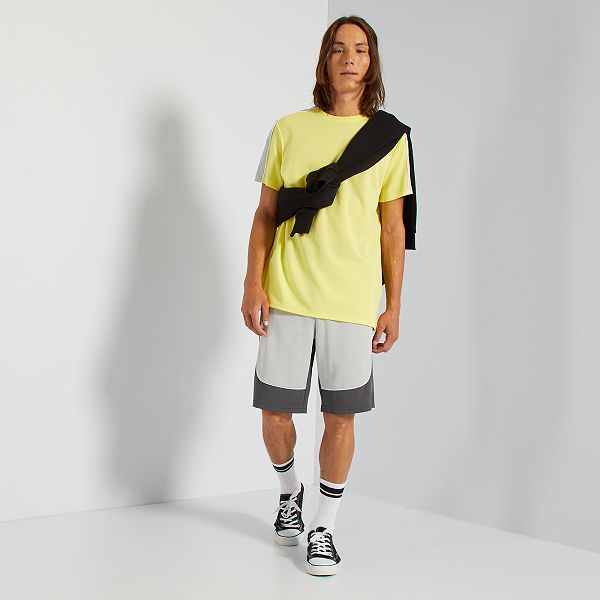 Pantalón corto deportivo de punto técnico Hombre talla S-XXL - GRIS - Kiabi  - 15,00€