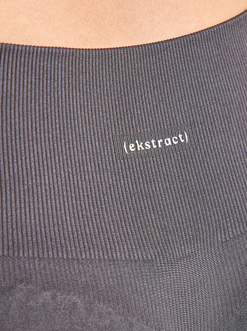 Pantalón corto deportivo moldeador - (ekstract) Negro - Kiabi