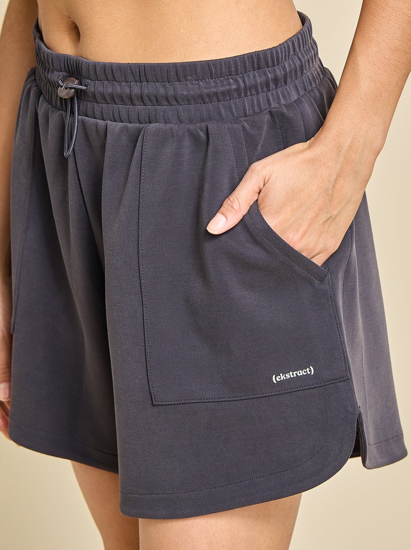 Pantalón corto deportivo oversize - (ekstract) Negro - Kiabi
