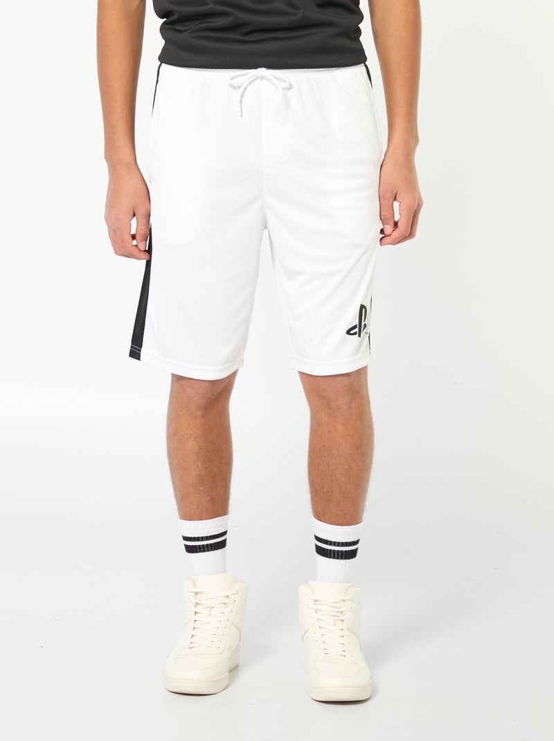 Pantalón corto deportivo 'Playstation' Blanco - Kiabi