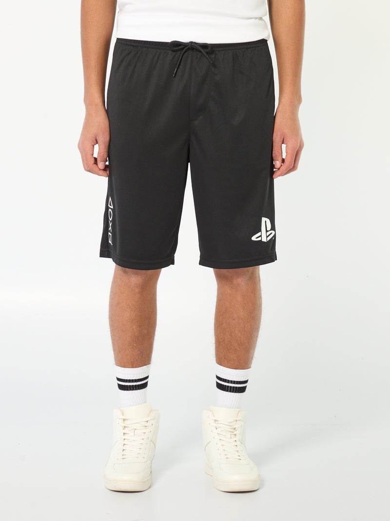 Pantalón corto deportivo 'Playstation' Negro - Kiabi