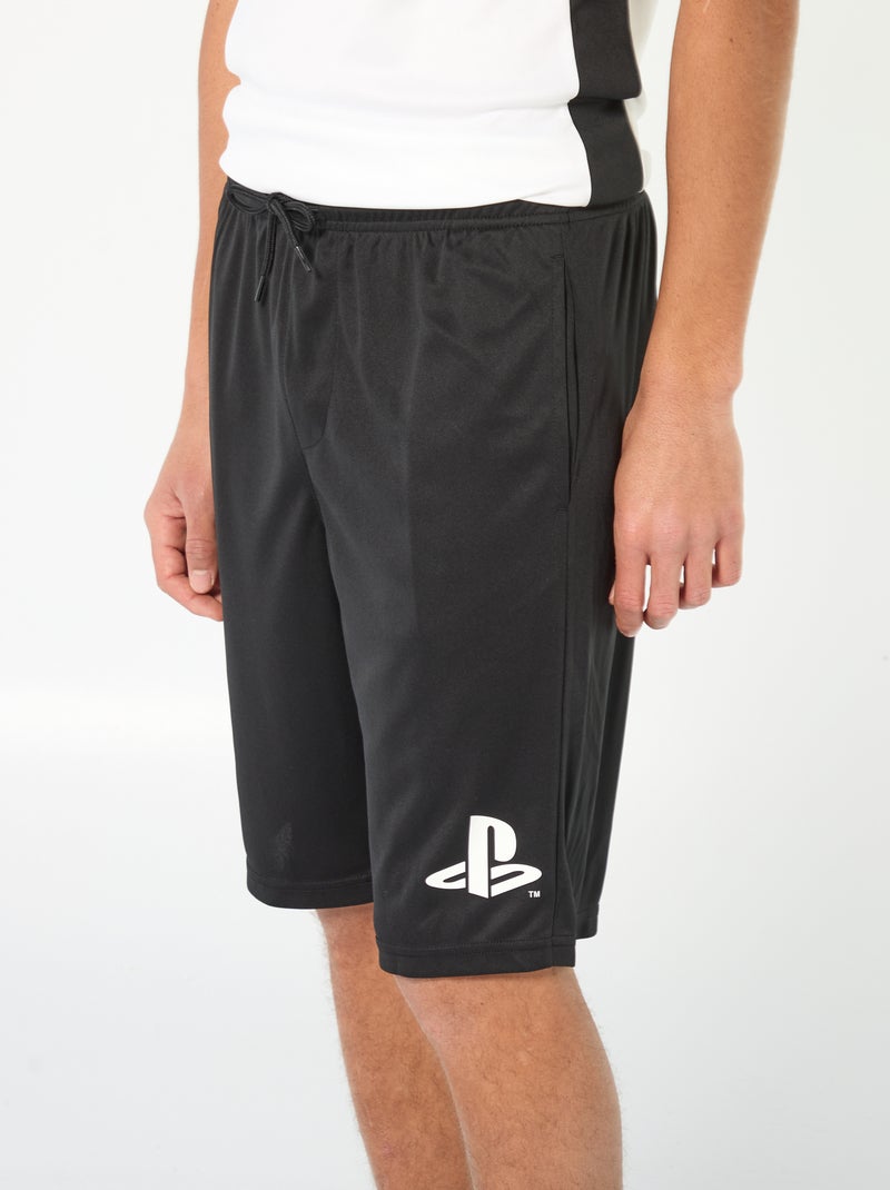 Pantalón corto deportivo 'Playstation' Negro - Kiabi